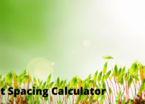 Plant Spacing Calculator